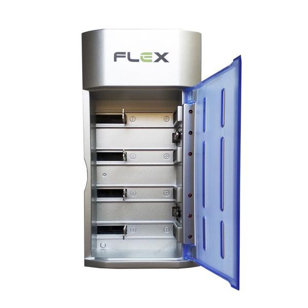 Carregador de Pilhas Flex Universal AA AAA C D e Baterias 9v Bivolt com Led FX-C06 Imagem de Carregador de Pilhas Flex Universal AA AAA C D e Baterias 9v Bivolt com Led FX-C06
