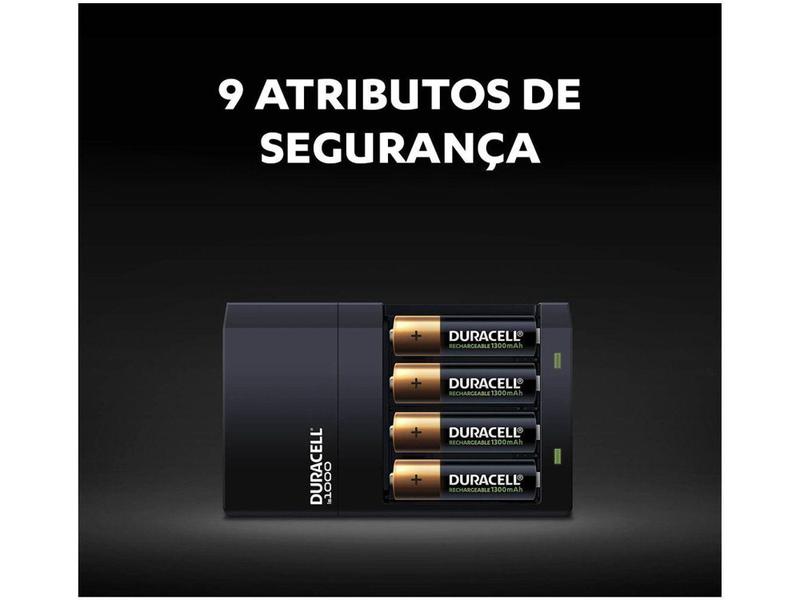 Imagem de Carregador de Pilhas Recarregáveis AA e AAA - Duracell com 4 Pilhas AA