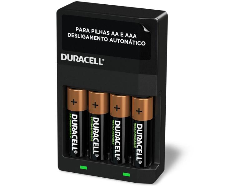 Imagem de Carregador de Pilhas Recarregáveis AA e AAA - Duracell com 4 Pilhas AA