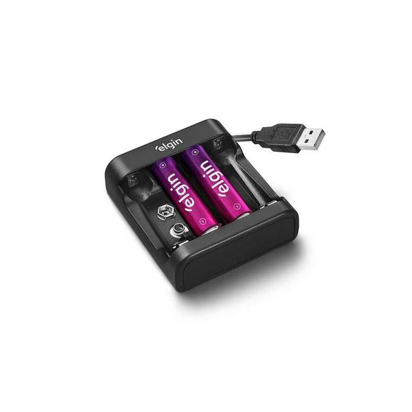 Imagem de Carregador De Pilhas Usb Com 2x Aa1500mah