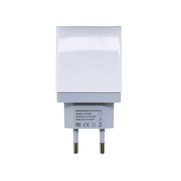 Imagem de Carregador De Tomada 6.1A Com 4 Usb Branco - X-Cell