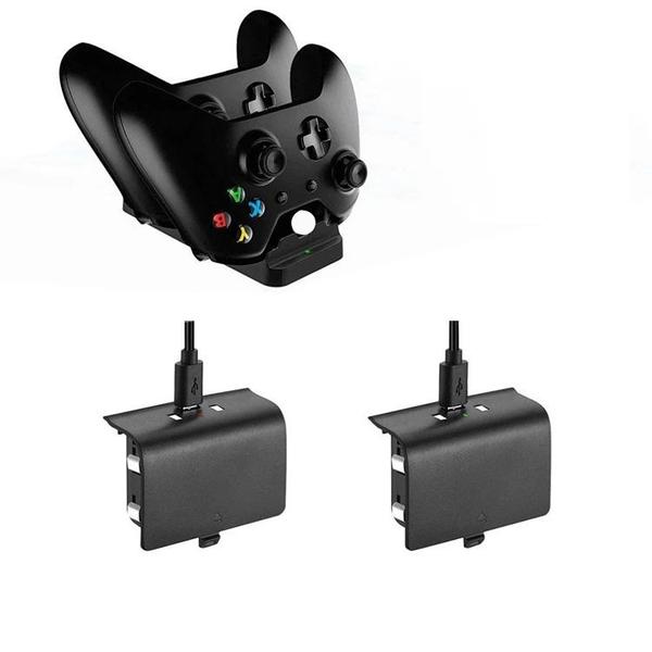 Imagem de Carregador Dock Station Base Para Controle Xbox One S/X Carga Rapida Com 2 Baterias