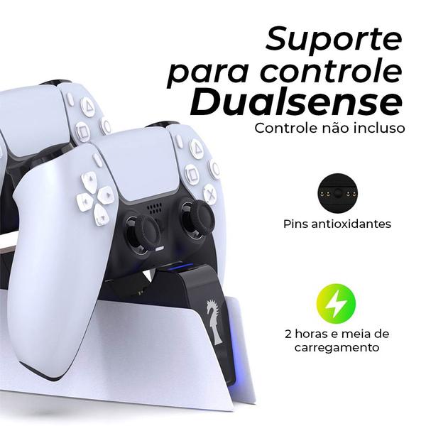 Imagem de Carregador Duplo Controle Compatível Playstation 5 Dualsense Kingster