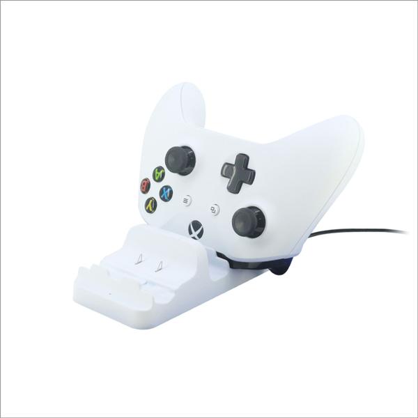 Imagem de Carregador Duplo Para Controle Sem Fio Xbox One + 2 Baterias 300mah Branco