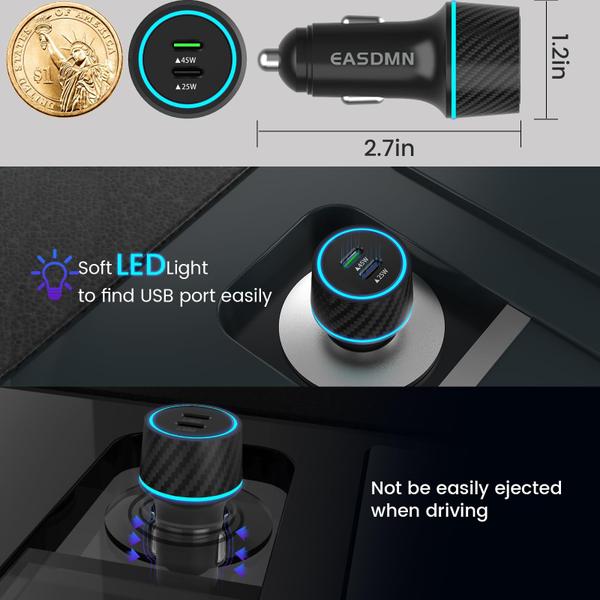 Imagem de Carregador EASDMN 45W USB-C super rápido para Galaxy S24 Ultra