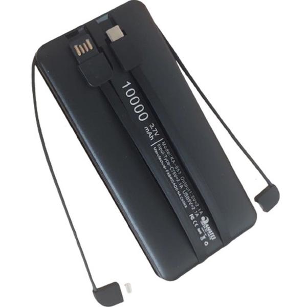 Imagem de Carregador Externo Portátil PowerBank 10.000aMh Preto Kapbom