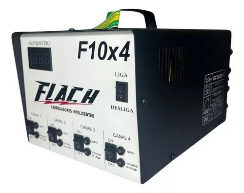 Imagem de Carregador flach f10 4x 10a/12v de acum. tec. digital