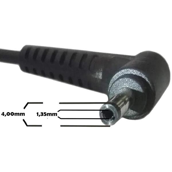 Imagem de Carregador fonte compativel com  asus zenbook 19v 2,37a 45w plug 4.0mm x 1.35mm