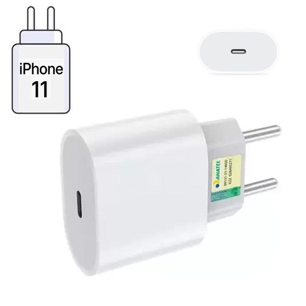 Imagem de Carregador Fonte De Parede Turbo 20w  Tipo C Cor Branco Compativel Iphon 13 - Inova