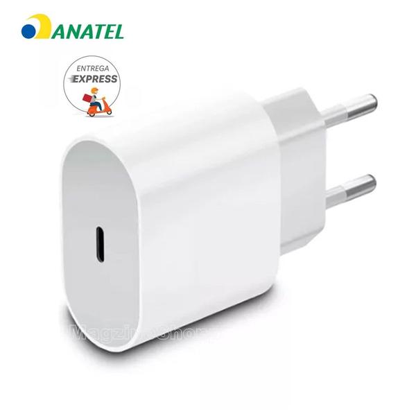 Imagem de Carregador Fonte De Parede Turbo 20w  Tipo C Cor Branco Compativel Iphon 15 - Inova