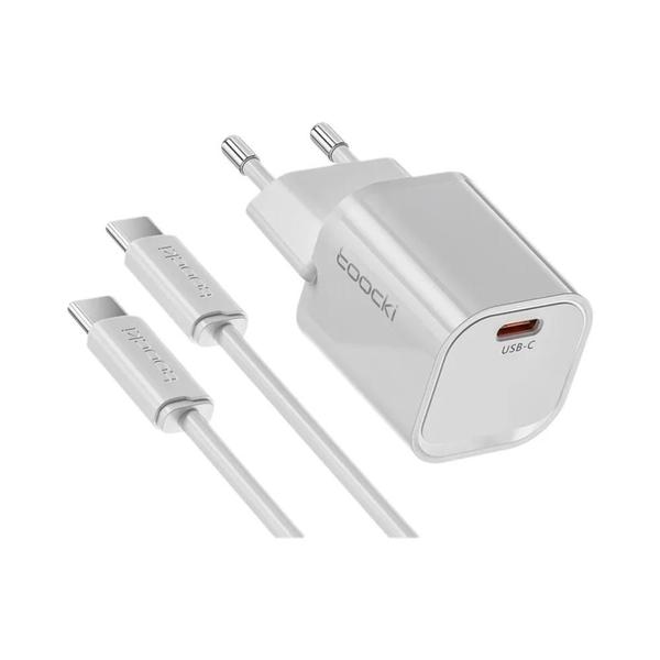 Imagem de Carregador GaN 20W com USB-C PD e QC 3.0 - Carga Rápida para iPhone e iPad