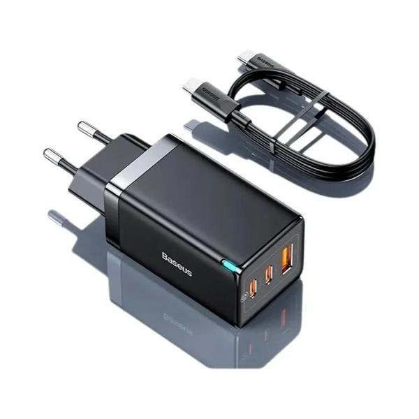 Imagem de Carregador GAN 65W com Quick Charge 4.0/3.0 e USB-C PD - Carregamento Rápido para Laptop e iPhone 14/13