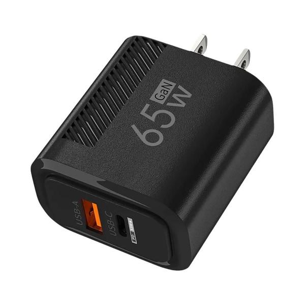 Imagem de Carregador GaN 65W USB-C - Carregamento Rápido para iPhone 15, Samsung e Xiaomi