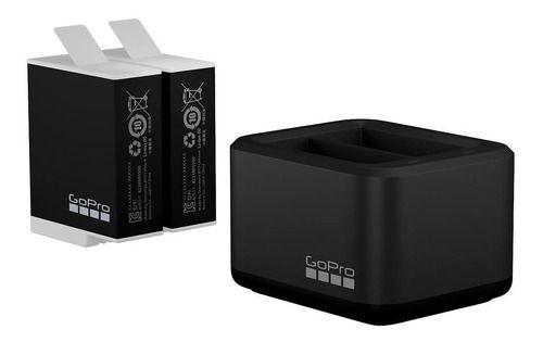 Carregador gopro duplo com 2 baterias enduro hero9/10/11/12 addbd-211 Imagem de Carregador gopro duplo com 2 baterias enduro hero9/10/11/12 addbd-211