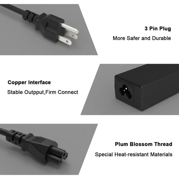 Imagem de Carregador HBONY 45W Tipo C USB C para laptop Chromebook