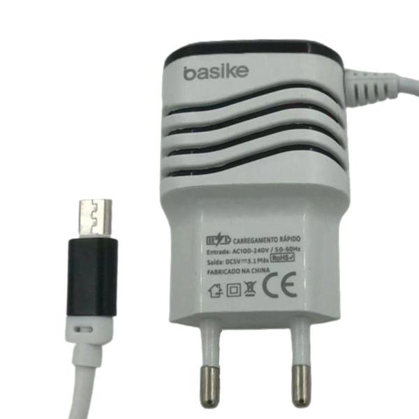 Imagem de Carregador Inteligente Micro USB V8 Rápido 3.1A 2 Saídas Usb - BASIKE