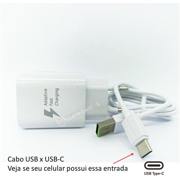 Carregador Lehmox Carga Rápida Compativel Para Moto Z3 e Moto Z3 Play - LE482 Imagem de Carregador Lehmox Carga Rápida Compativel Para Moto Z3 e Moto Z3 Play - LE482