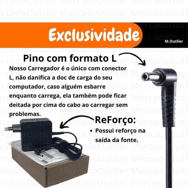 Imagem de Carregador Lenovo Ideapad 310 320 330 330s S145 C340 Yoga