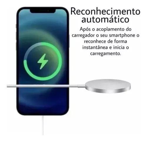 Imagem de Carregador Magnético Por Indução Sem Fio Para Celular Entrada C