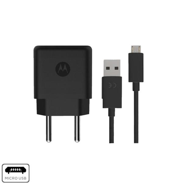 Imagem de Carregador Motorola Moto E6s 10W Com Cabo Micro USB Bivolt