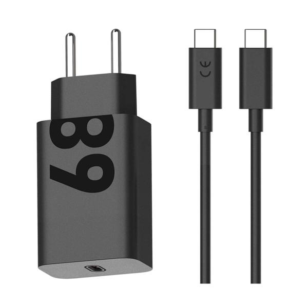 Imagem de Carregador Motorola Turbo Power 68 Watts USB-C para USB-C - Preto