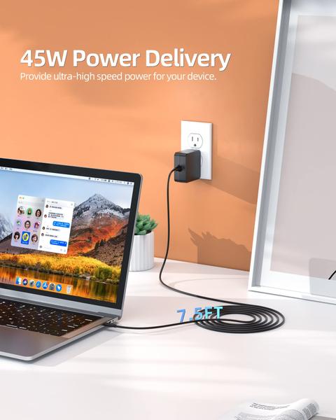 Imagem de Carregador Nicpower 45W USB C para Asus Chromebook com certificação UL