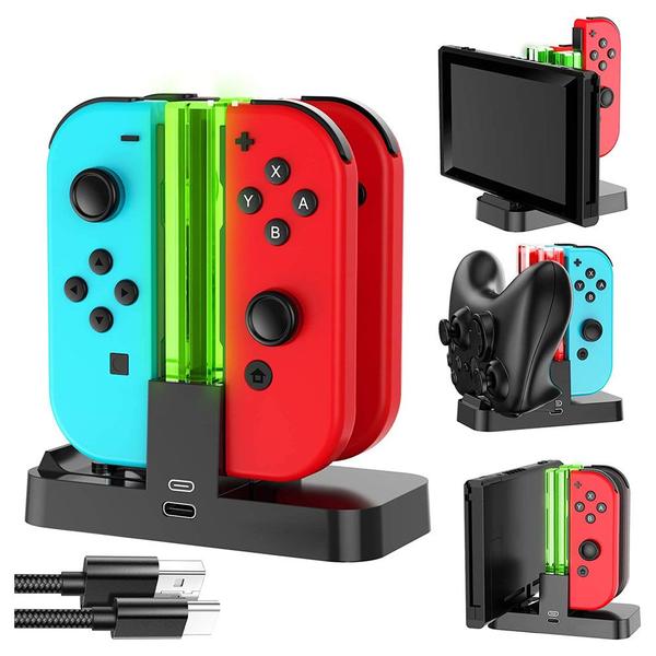 Imagem de Carregador Nintendo Switch Para Controle Pro Joy-con Dock