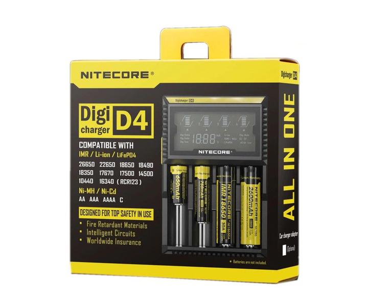 Imagem de Carregador Nitecore D4 - Pilhas E Baterias Recarregaveis