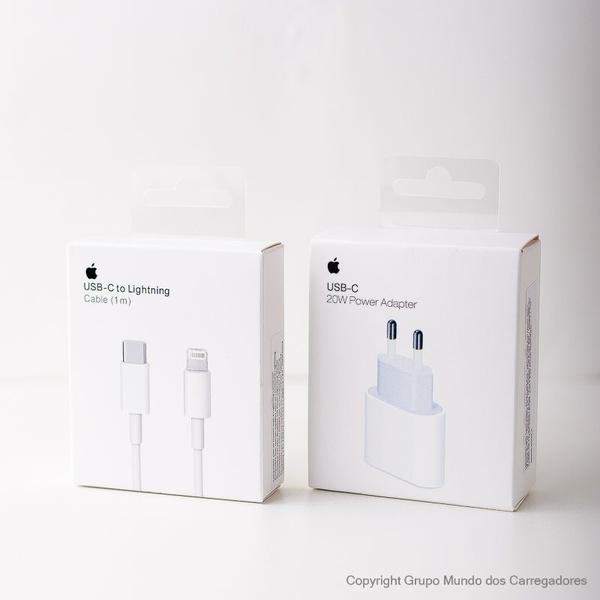 Imagem de Carregador Original Usb-C 20W Turbo Compativel Iphone-11-12-13-14-Promax-ipad - Adaptador Tomada Fonte Turbo 