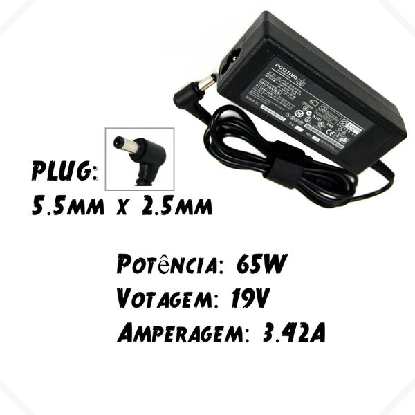 Imagem de Carregador Para Notebook Asus 19v 3,42a To1934