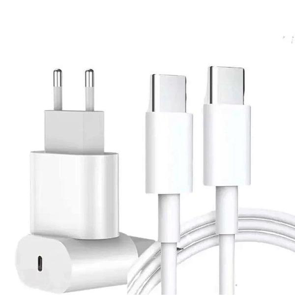 Imagem de Carregador PD Turbo 20W USB-C Compatível Com iPhone 15 16 Plus Pro Max