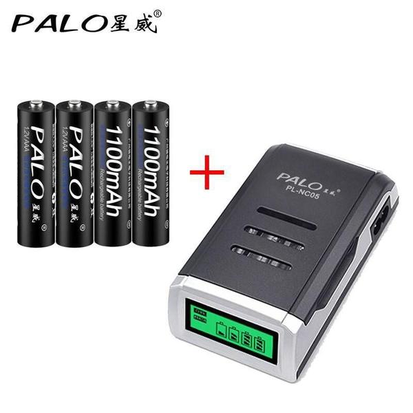 Imagem de Carregador Pilha Palo Pl-Nc05 + 4 Palo Aaa 1100 Mah