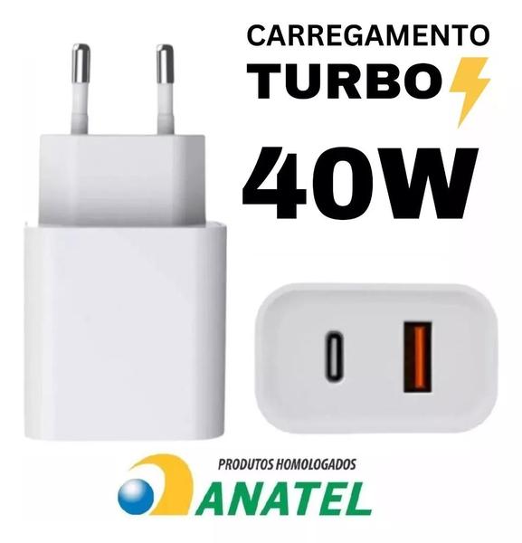 Imagem de Carregador Plus Para Samsung 40w Turbo S23 S22 S21 S20 Fe Br