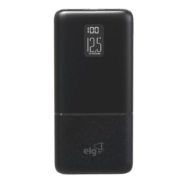 Imagem de Carregador Portátil ELG 12.500mAh Com Display Digital Preto - PB65LCD