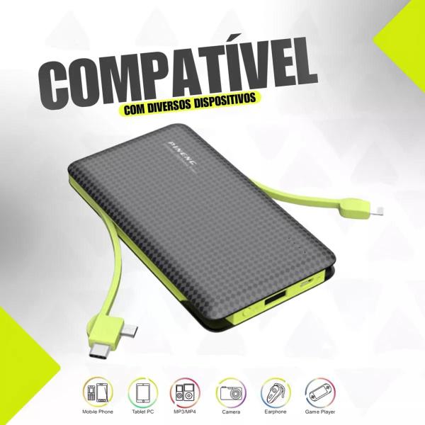 Imagem de Carregador Portátil Externo Powerbank 10000mAh - Energia Confiável e Duradoura para suas Aventuras