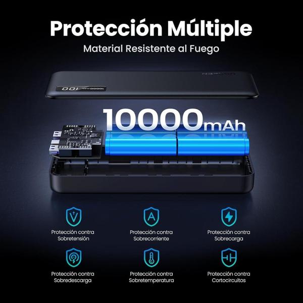 Imagem de Carregador Portátil Power Bank 10000Mah Bateria Externa