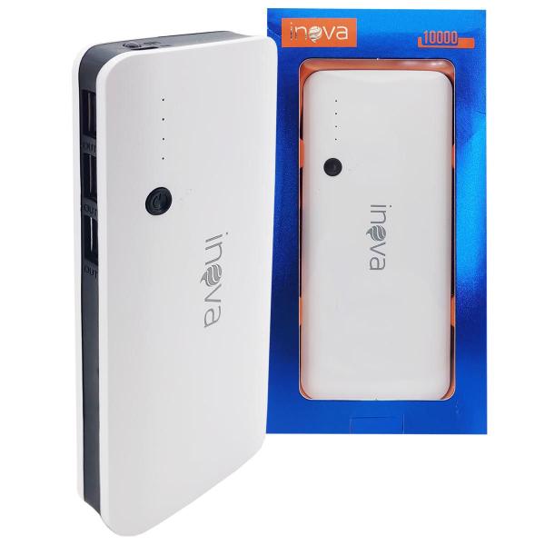 Carregador Portátil Power Bank 10000mah Universal 3 SaĂdas - Inova Carregador Portátil Power Bank 10000mah Universal 3 SaĂdas - Inova
