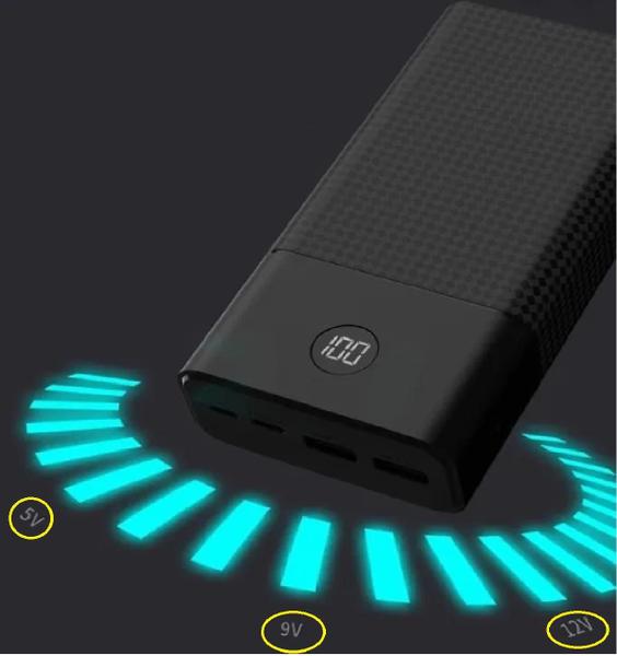 Imagem de Carregador Portátil Power Bank 30.000mah Super Carga Rápida Preto