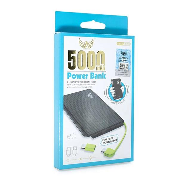 Imagem de Carregador Portatil Power Bank Altomex 5000 Mah Slim PRETO