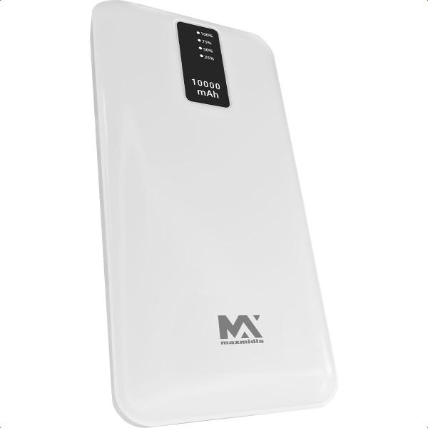 Imagem de Carregador Portátil Power Bank Com USB V8 Tipo C 10000mAh Cabo Embutido Indicador De Led