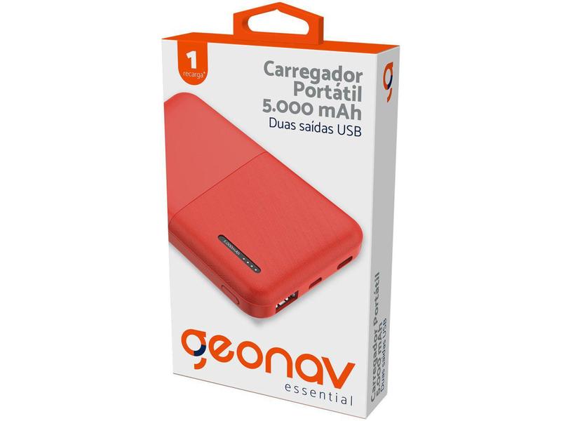 Imagem de Carregador Portátil/Power Bank Geonav 5000 mAh - Essential