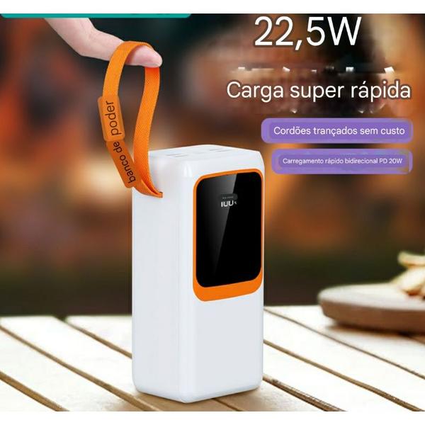 Imagem de Carregador Portátil Power Bank Grande 50000mah Turbo 22.5W PD Rápido AGOLD BTE-61