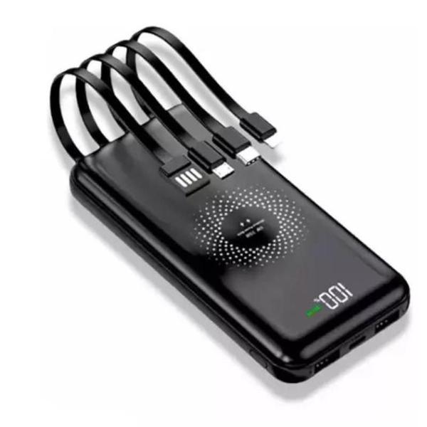 Imagem de Carregador Portátil Power Bank Indução 10000mah Universal Turbo Cor Preto - Envio Imediato