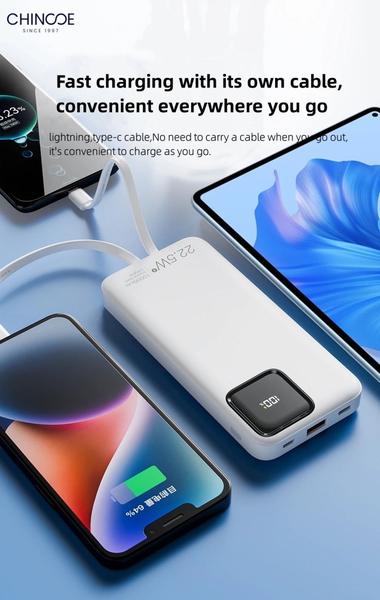 Imagem de Carregador portátil power bank Inova MD-12412 20000 mah turbo 22.5w