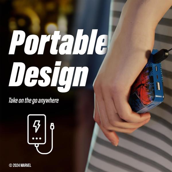 Imagem de Carregador portátil Power Bank Marvel Spiderman 10.000mAh