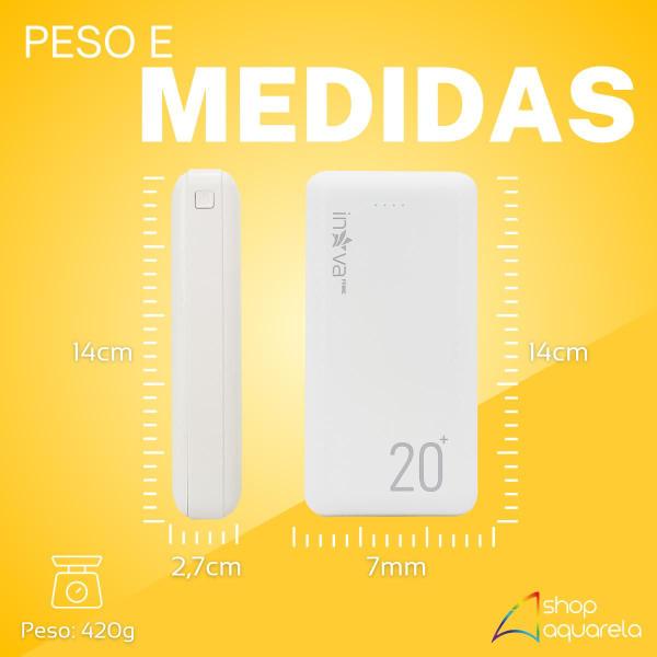 Imagem de Carregador Portátil Power Bank Rápido 20000mah 2 Saídas Original Inova 