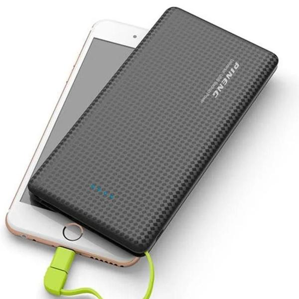 Imagem de Carregador Portátil Powerbank 10000Mah Dual Usb E Lightning