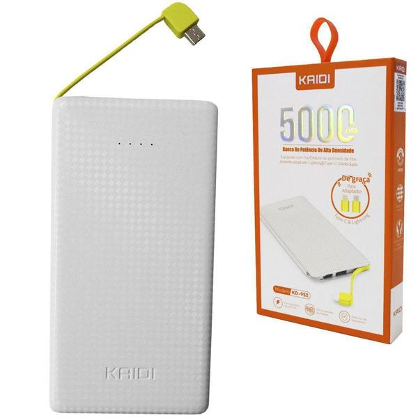 Imagem de Carregador Portátil Powerbank Original Kaidi Kd-952 5000 Mah