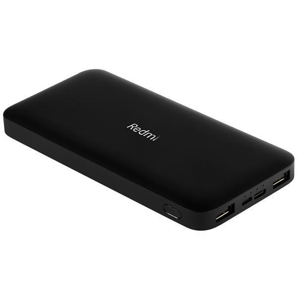 Imagem de Carregador Portatil Xiaomi Redmi PB100LZM Turbo 10.000 Mah 2 Saidas USB - Preto