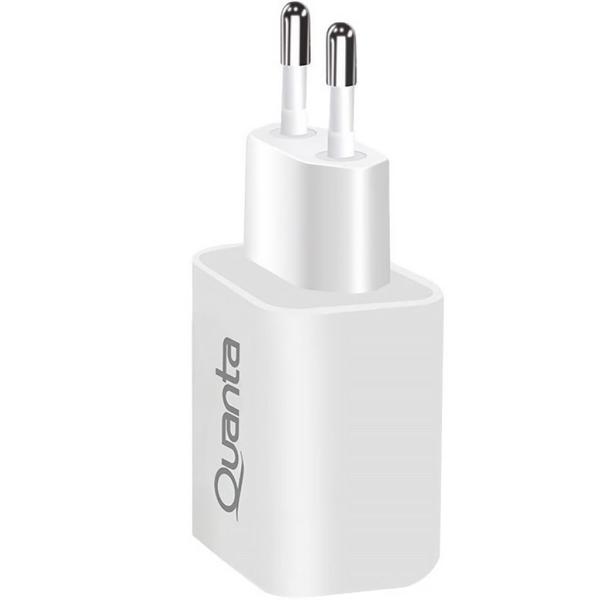 Imagem de Carregador Quanta QTCACR2 20 W USB - Branco